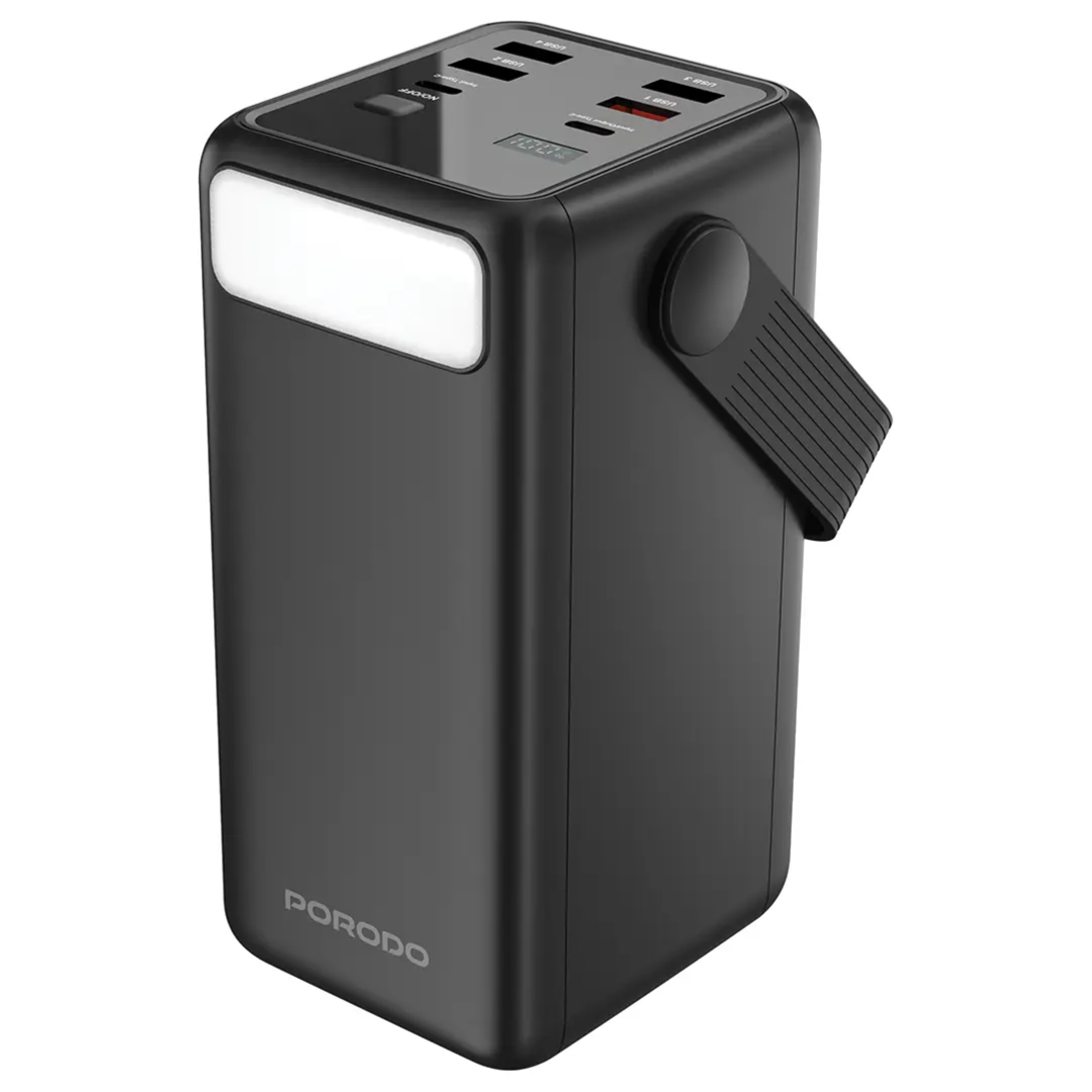 Porodo Lara 50000mAh Power Bank – High-Capacity Portable Power Bank with Fast Charging