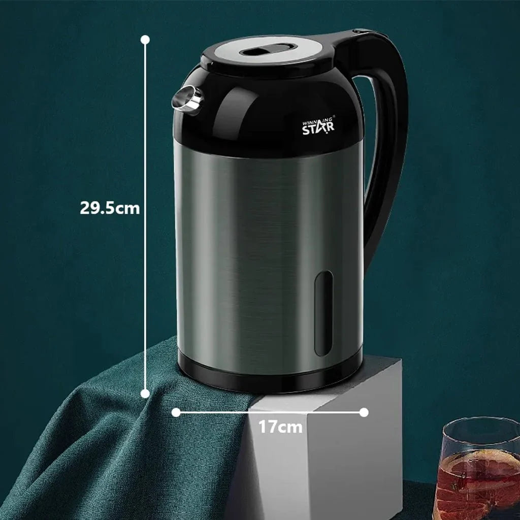 WINNING STAR 1500W 3L Electric Kettle with Stylish Design