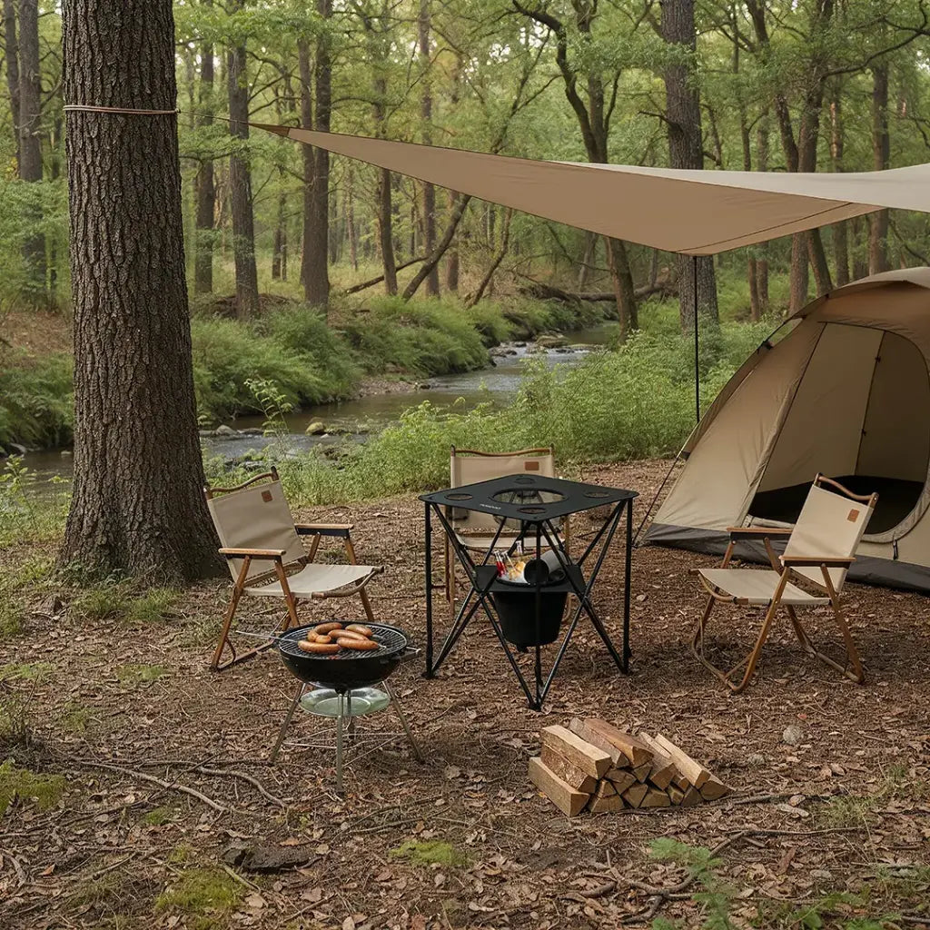 Porodo Lifestyle Outdoor Companion Foldable Camping Table – Portable Lightweight