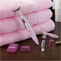 Braun FG 1100 precision trimmer with 4 adjustable length settings in pink
ماكينة تشذيب دقيقة Braun FG 1100 باللون الوردي مع 4 إعدادات قابلة للتعديل لطول التشذيب للعناية الشخصية.