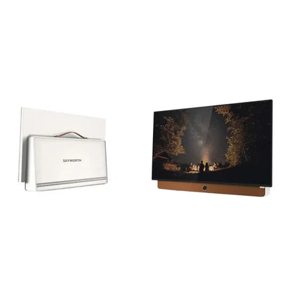 Skyworth 24-Inch Portable Smart FHD Google TV – Full HD Display with Protective Case Bundle