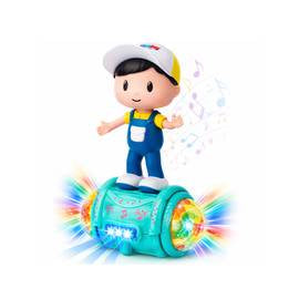 Dancing Boy Toy with Lights & Music – 360° Rotating Musical Doll with Bump