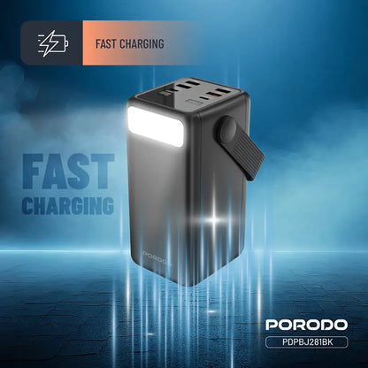 Porodo Lara 50000mAh Power Bank – High-Capacity Portable Power Bank with Fast Charging
