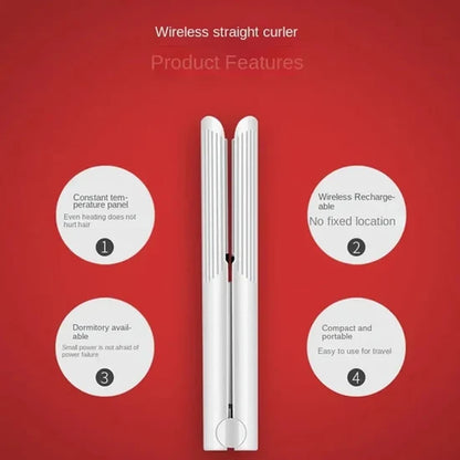 K-SKIN Wireless Hair Straightener – Portable Cordless Hair Styler, Fast Heating