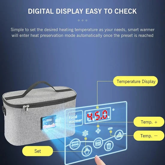 8L Electric Food Warmer Lunch Box – Portable Heated Food Heating Box