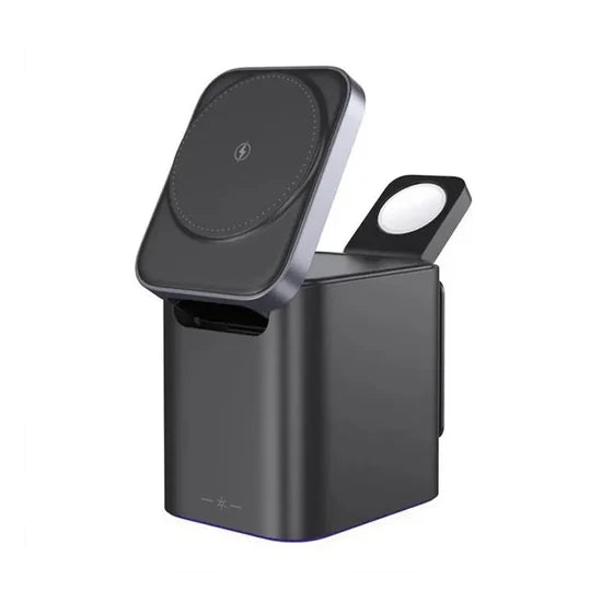 4-in-1 Wireless Magnetic Charger 15W with 100cm Cable | Multi-Device Fast Wireless Charging Station