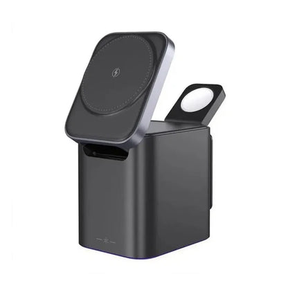 4-in-1 Wireless Magnetic Charger 15W with 100cm Cable | Multi-Device Fast Wireless Charging Station
