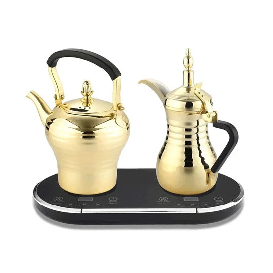 LePresso dual pot coffee and tea brewing kitchen gadget in black
جهاز LePresso لتحضير القهوة والشاي بوعاءين باللون الأسود للاستخدام في المطبخ