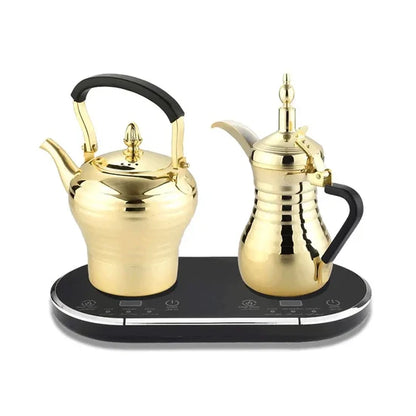 LePresso dual pot coffee and tea brewing kitchen gadget in black
جهاز LePresso لتحضير القهوة والشاي بوعاءين باللون الأسود للاستخدام في المطبخ