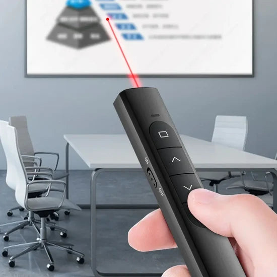 HP SS10 Wireless Laser Presenter Remote – USB Rechargeable, 100m Range, Presentation Control