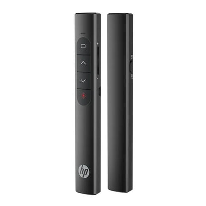 جهاز التحكم اللاسلكي بالليزر HP SS10 للعروض التقديمية مع شحن USB ومدى يصل إلى 100 متر
HP SS10 wireless laser presentation remote with USB rechargeable battery and 100m range