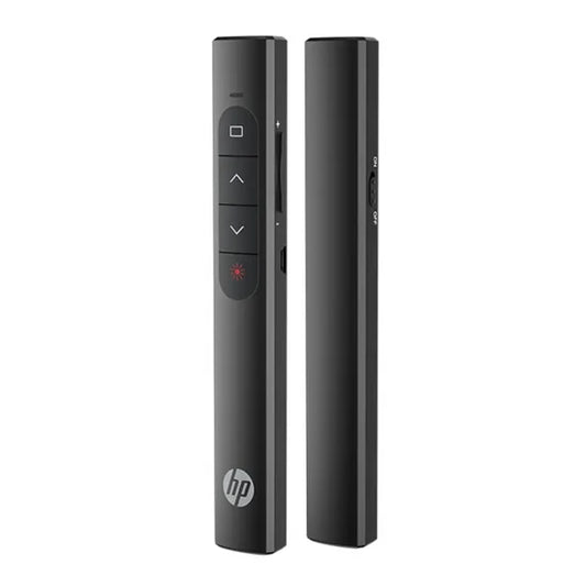 جهاز التحكم اللاسلكي بالليزر HP SS10 للعروض التقديمية مع شحن USB ومدى يصل إلى 100 متر
HP SS10 wireless laser presentation remote with USB rechargeable battery and 100m range