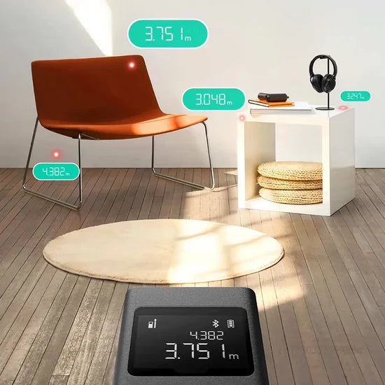 Xiaomi Wireless Smart Laser Measure – 370mAh Battery – Type-C Rechargeable