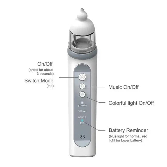 Baistom X70 Nasal Aspirator – Gentle, Rechargeable Baby Nose Cleaner