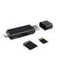 Coteetci 2-in-1 USB and Type-C card reader with fast data transfer and compact design
قارئ بطاقات Coteetci 2 في 1 بمنفذي USB وType-C لنقل البيانات بسرعة وتصميم مدمج