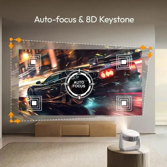 K1 4K Smart Projector – High-Lumen Portable Home Theater Projector with Wi-Fi & HDMI Connectivity
