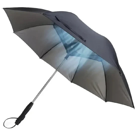 Sun Umbrella with USB Rechargeable Cooling Fan