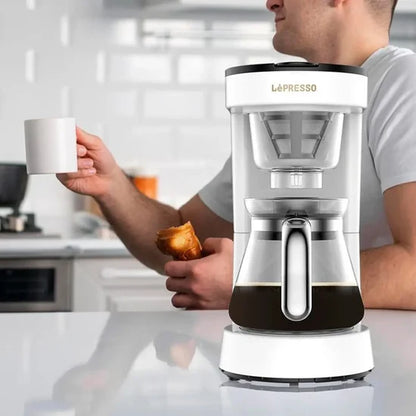 LePresso Drip Coffee Maker – Compact Transparent Design