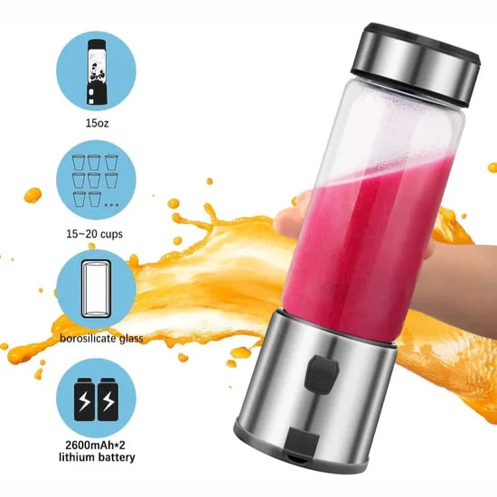 Portable Blender 450mL – USB Rechargeable Personal Smoothie