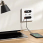 Universal Smart Socket 220V Charger with 20W USB-C Fast Charging
مقبس ذكي عالمي 220 فولت مع شاحن USB-C سريع بقوة 20 واط