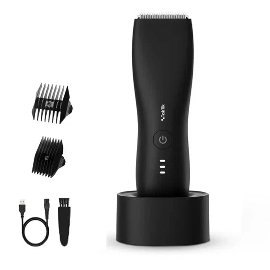 Taktik men's body hair trimmer with ceramic blades and Type-C rechargeable design
ماكينة تشذيب شعر الجسم Taktik للرجال بشفرات سيراميك وقابلة لإعادة الشحن عبر Type-C