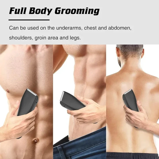 Taktik Body Hair Trimmer for Men – Type-C Rechargeable, Ceramic Blades, Precision Grooming