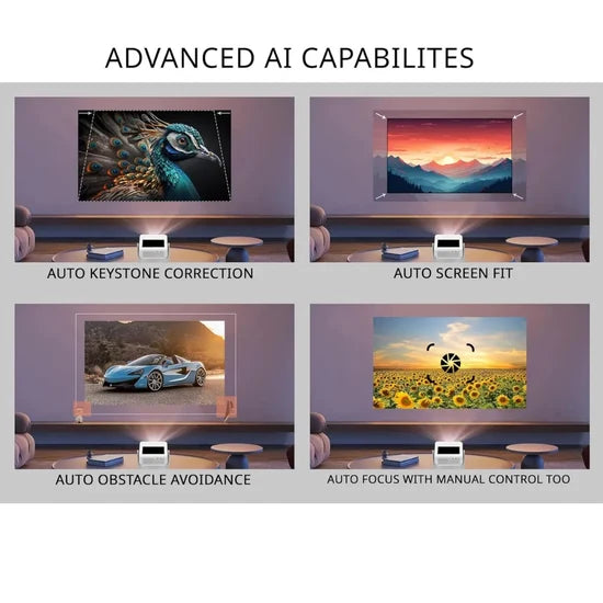 Touch Play Full HD Smart Projector – Immersive Big-Screen Entertainment