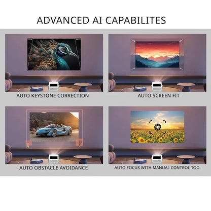 Touch Play Full HD Smart Projector – Immersive Big-Screen Entertainment