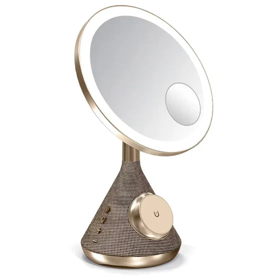 Porodo LED Makeup Mirror with Bluetooth Speaker – 3 Brightness Levels