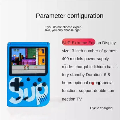 SUP Game Box – 400 Classic Games, 600mAh Rechargeable