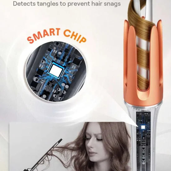 SHEGLAM It-Curl One-Touch Automatic Hair Curler –  Anti-Tangle Design, GlossPro Ceramic Coating