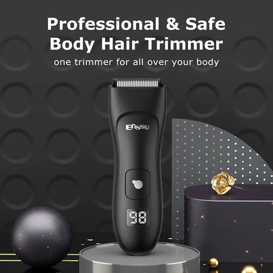 ENSSU Body Hair Trimmer for Men & Women – Rechargeable Electric Body Groomer with Skin-Safe Blade