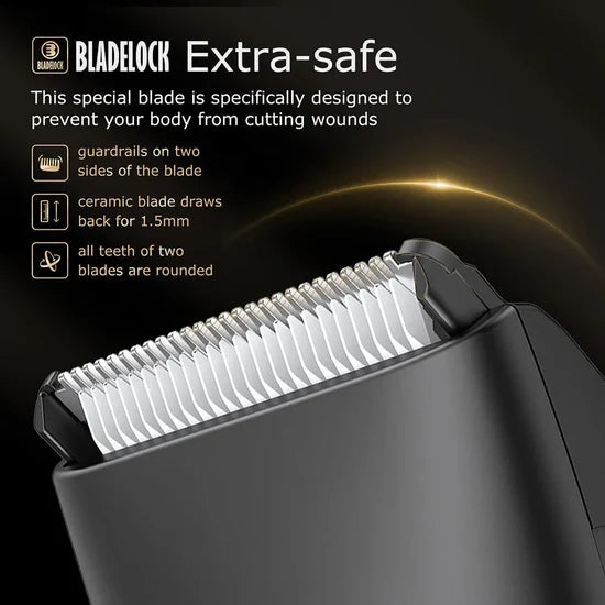 ENSSU Body Hair Trimmer for Men & Women – Rechargeable Electric Body Groomer with Skin-Safe Blade
