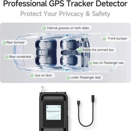 7-in-1 Hidden Camera Detector with LCD Screen – Portable Privacy Protection