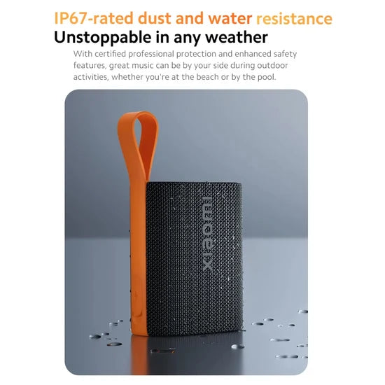 Xiaomi Portable Waterproof Bluetooth Speaker – Type-C Rechargeable Wireless Speaker, Up to 10 Hours Playback