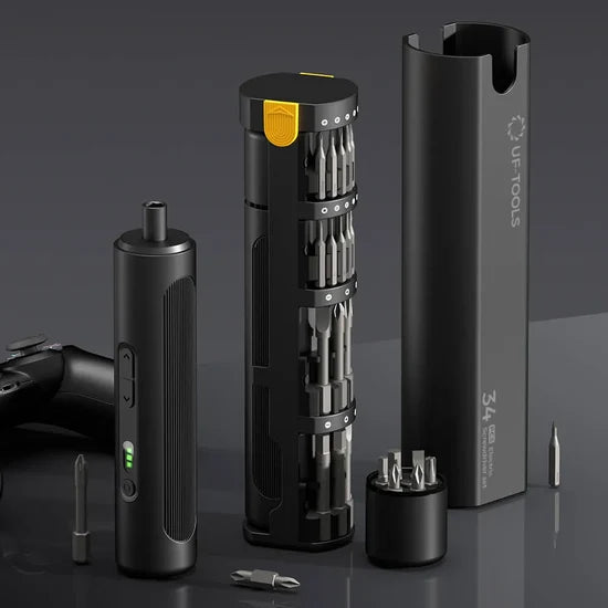 UF-TOOLS 35-in-1 Precision Screwdriver Set with LED Light & Rechargeable Battery
