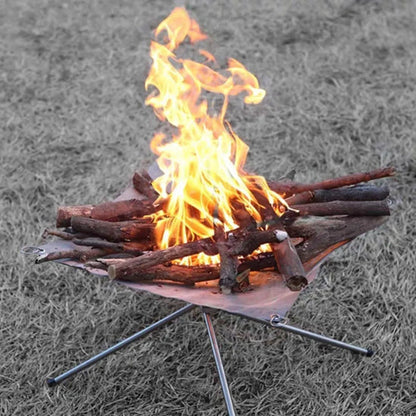 Green Lion Portable Bonfire Stand – Stainless Steel Fire Pit Stand