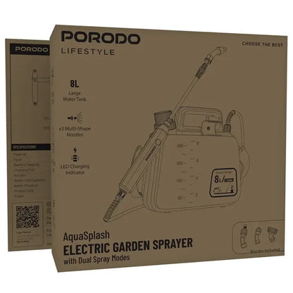 Porodo Aqua Splash Electric Garden Sprayer 8L