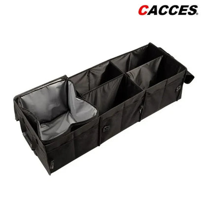 Collapsible Car Trunk Organizer 3-in-1 – Foldable Storage Box with Cooler Bag,