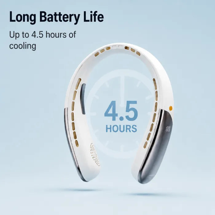 Porodo Lifestyle Neck Hanging Cooling Fan-USB Rechargeable