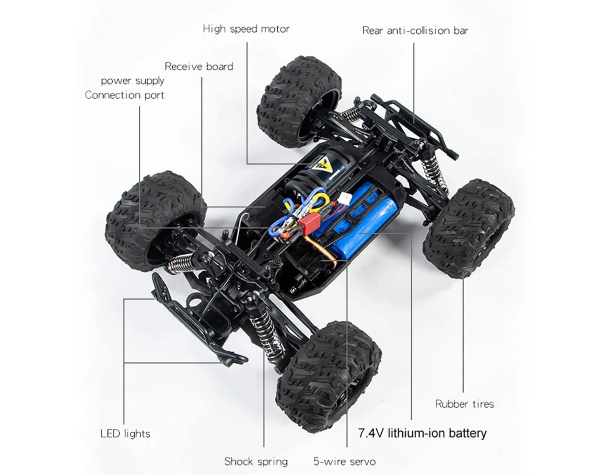 Gallopish Storm Pro HW8808 – 1:16 4WD High-Speed RC Car