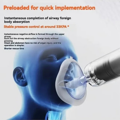 Emergency Choking Rescue Device – Portable Airway Suction Emergency Kit