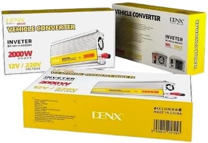 DENX Car Power Inverter DX129 2000W – 12V DC to 220V AC Pure Sine Wave Inverter