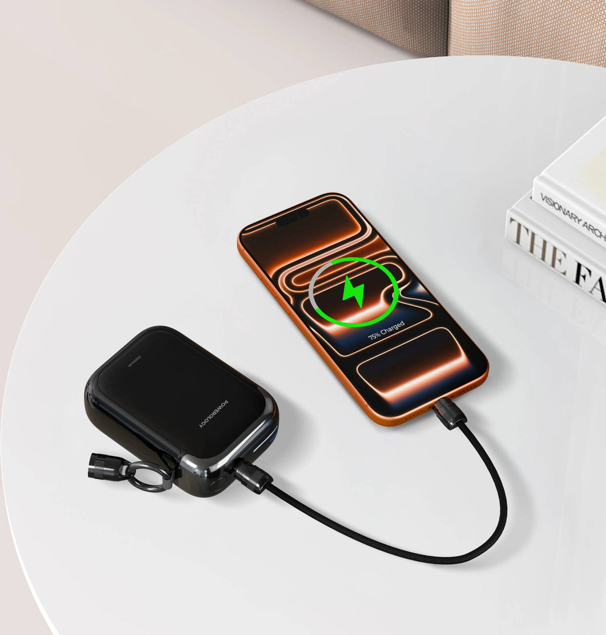 Powerology Bahamas 20000mAh Power Bank 20W PD Fast Charging USB-C & Lightning In/Out and portable power