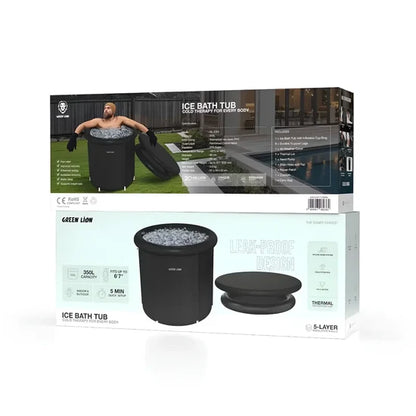Green Lion 350L portable ice bath and cold plunge tub with durable lightweight design in blue
حوض حمام الثلج والغمر البارد المحمول Green Lion سعة 350 لتر بتصميم متين وخفيف باللون الأزرق