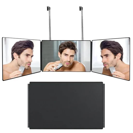 LED Trifold Cosmetic Mirror – 360° AdjustableLED Trifold Cosmetic Mirror