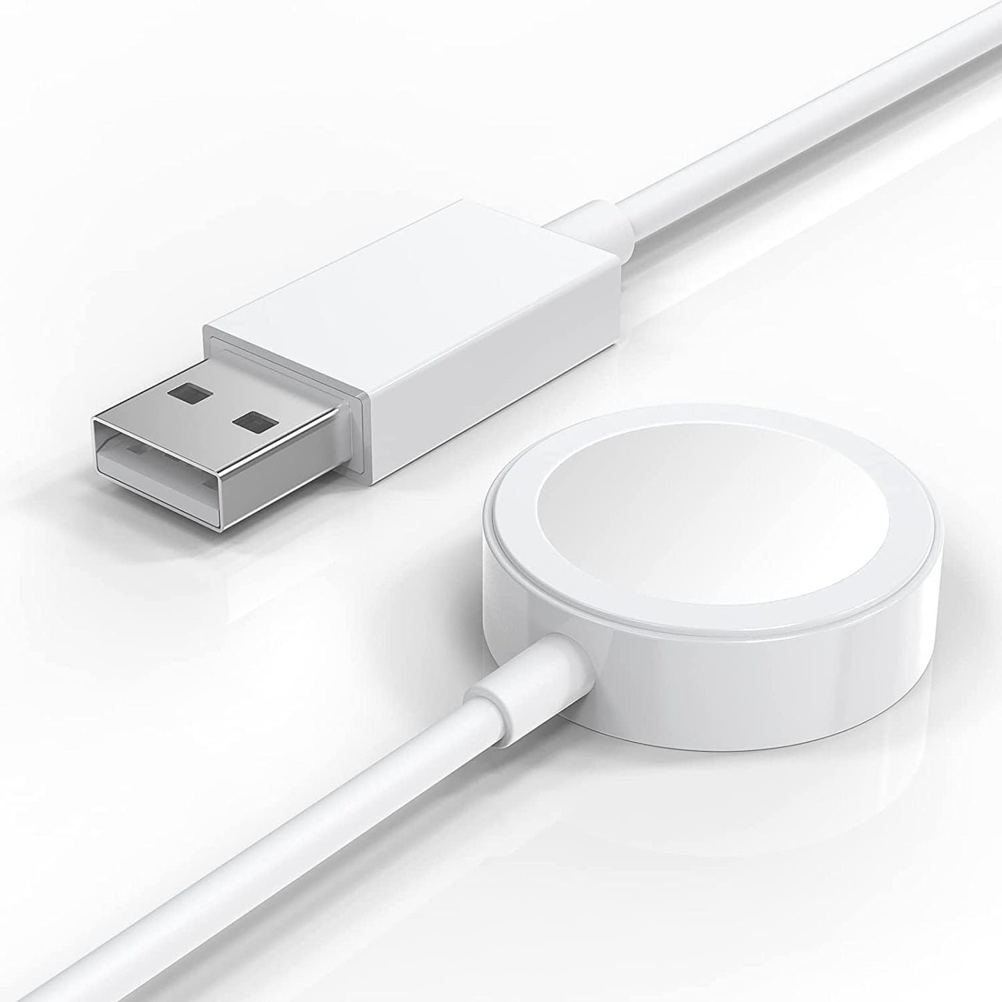 Green Lion iWatch Charger USB-C to Wireless  5W – 1M Braided Cable, Fast & Stable Charging for Apple Watch Series