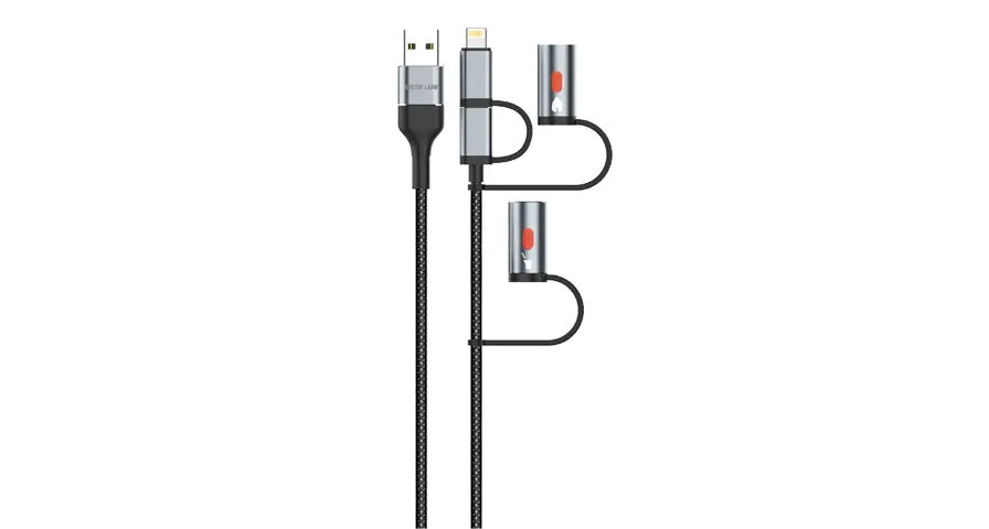 Green Lion 6-in-1 Cable PD 60W with LED Light & Ignition