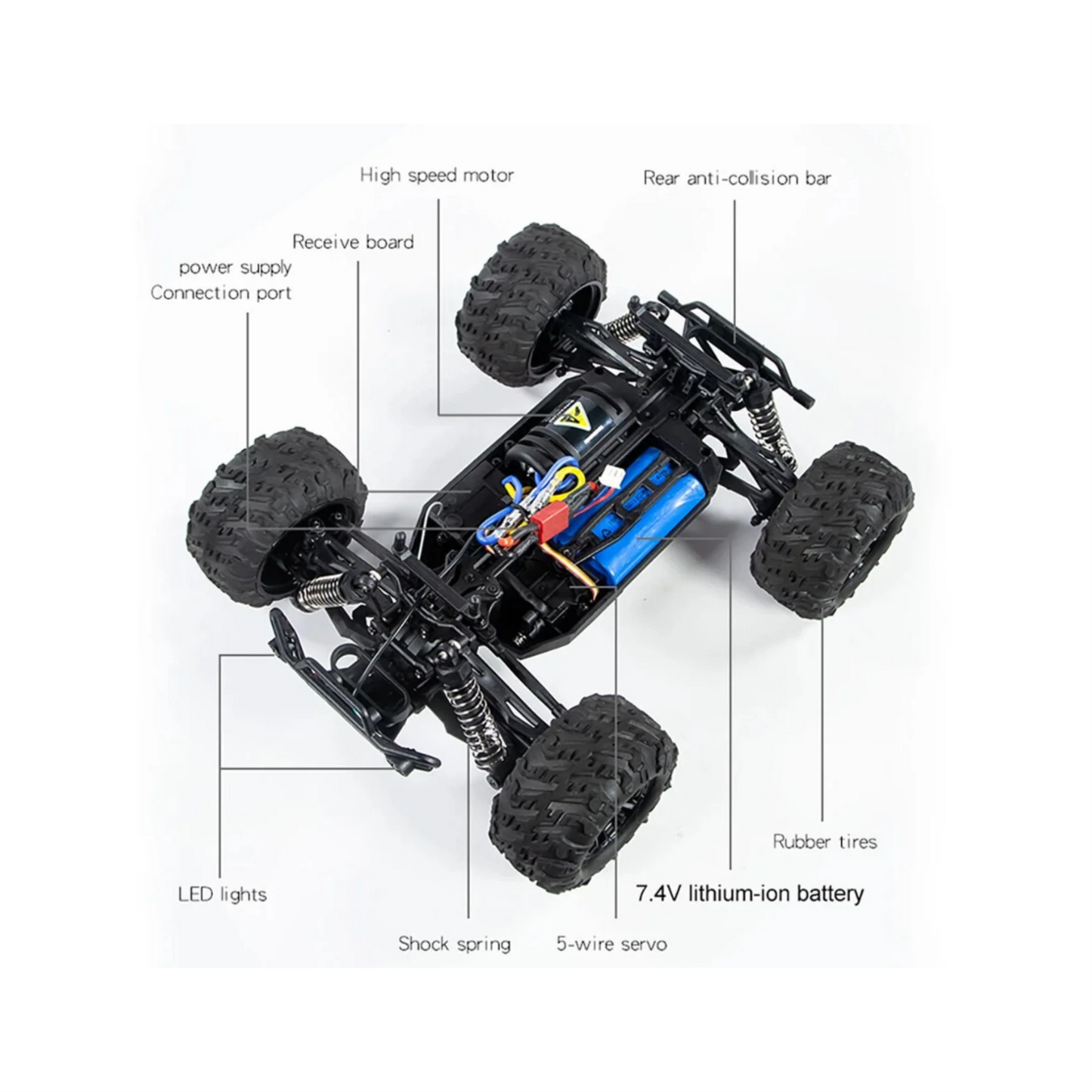Gallopish Storm Pro HW8808 1:16 Scale 4WD High-Speed Off-Road