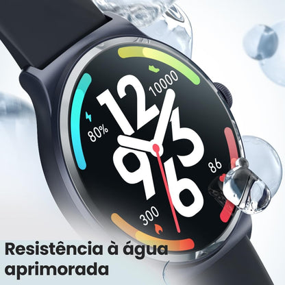 Smartwatch Solar Lite Bluetooth 5.3 – 1.38" Display, 10-Day Battery, IP68, Smart Notifications, Android & iOS Compatible